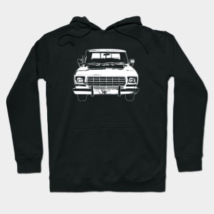 White F 150 Ranger Supercab Sketch Art Hoodie